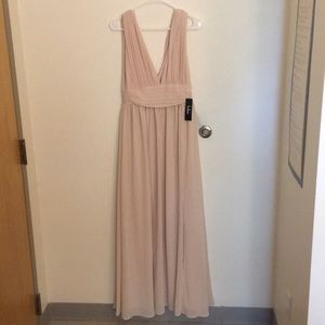 Lulus Heavenly Hues Cream Maxi Dress